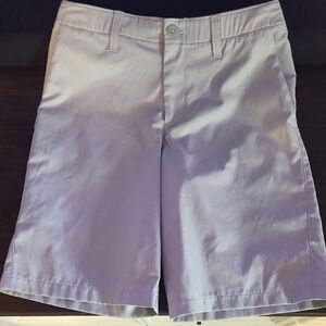 Boys Under Armour Grey Flat Front Shorts